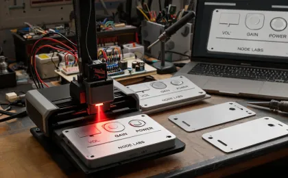 Hardware startup engraving aluminum product faceplates