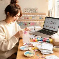 Acrylic jewelry maker portrait